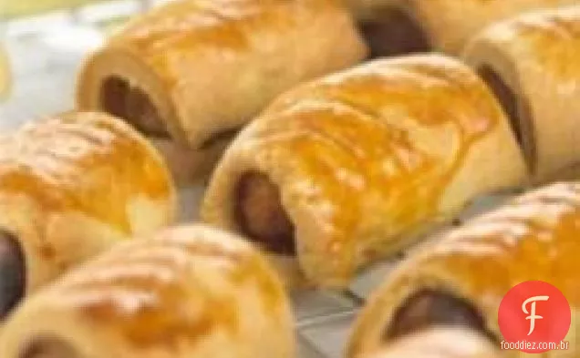Rolinhos de salsicha com mostarda Maille ® Dijon Originale