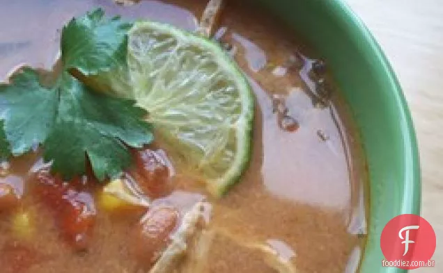 Sopa De Tortilha De Frango Com Fogão Lento