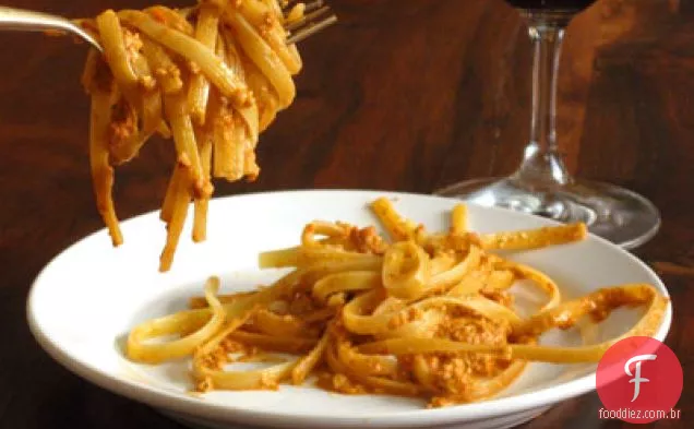 Pesto Trapanese com Fettucina