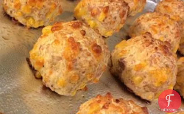 Carla's salsicha queijo bolas