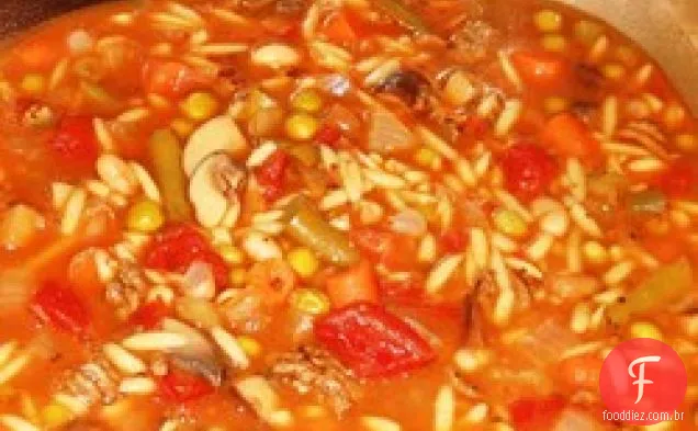 Sopa De Carne Vegetal Picante