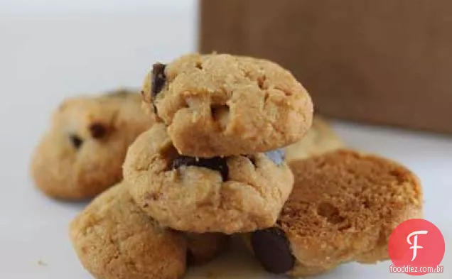 Mini Manteiga De Amendoim Chocolate Chip Toffee Cookies