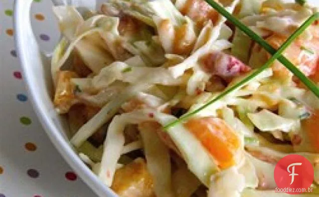 Salada De Repolho Picante De Pêssego