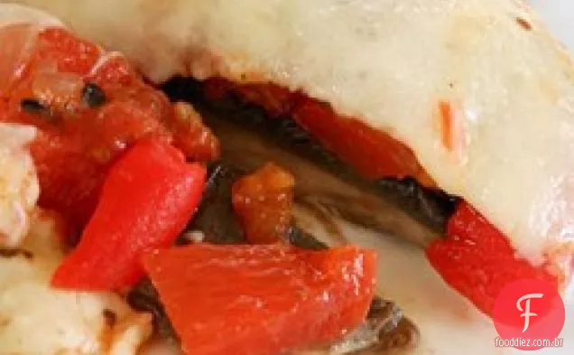 Portobello grelhado e mussarela