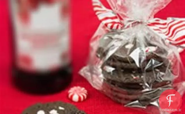 Biscoitos De Hortelã-Pimenta De Chocolate Duplo