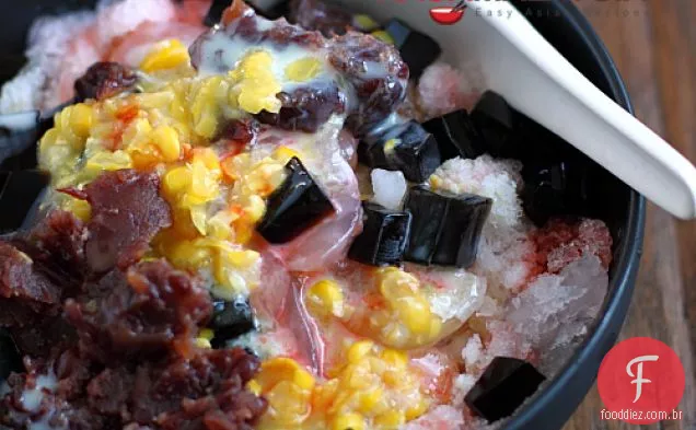 Ice Kacang (abc) / receita de gelo raspado da Malásia