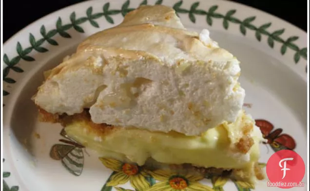 Torta De Merengue De Limão Com Creme Azedo
