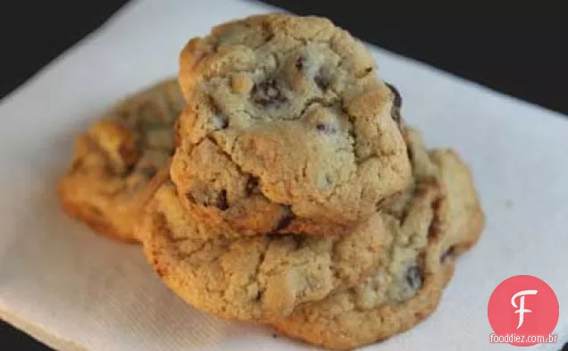 Biscoitos de chocolate ricos em baunilha em meio lote da Fuzz