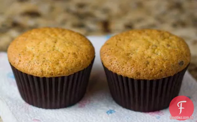 Muffins de limão com mistura de Pudim