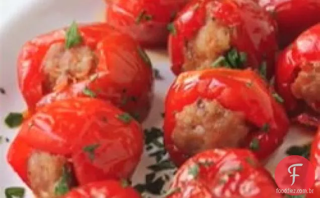 Poppers De Pimenta Cereja Recheados Com Salsicha