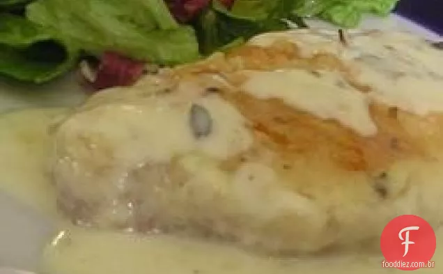 Costeletas de porco com creme de leite Margie