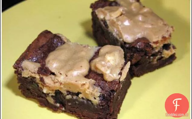 Manteiga De Amendoim Fita Fudge Brownies