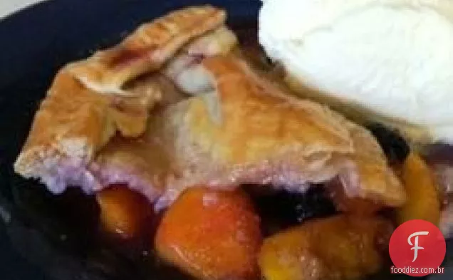 Torta De Pêssego e mirtilo da pequena Ann