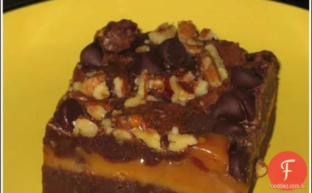 Brownies Recheados Com Caramelo