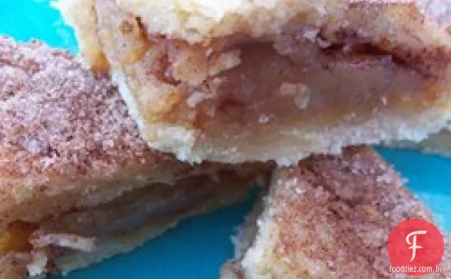 Barras De Torta De Maçã