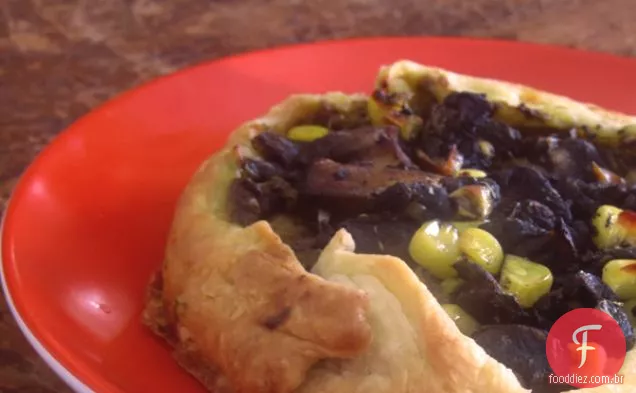 Huitlacoche, Tartes De Puré De Cogumelos E Poblano