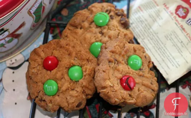 Biscoitos De Manteiga De Amendoim Holly Jolly