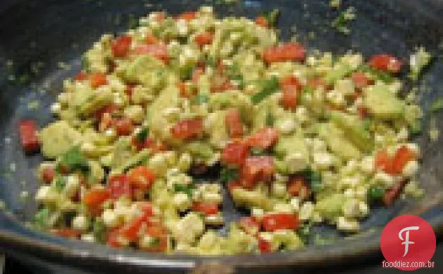 Saudável e delicioso: Salsa De Abacate e milho