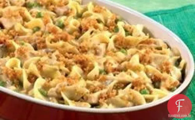 Caçarola de macarrão de frango da cozinha Campbell