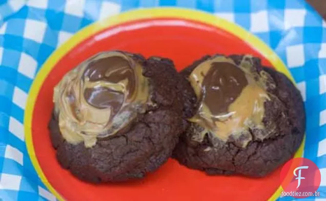 Chocolate Avelã Manteiga De Amendoim Biscoitos De Lava