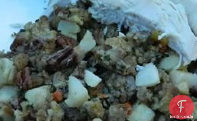 Recheio de maçã e noz-pecã
