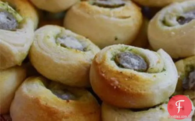 Pesto Salsicha Biscoito Mordidas