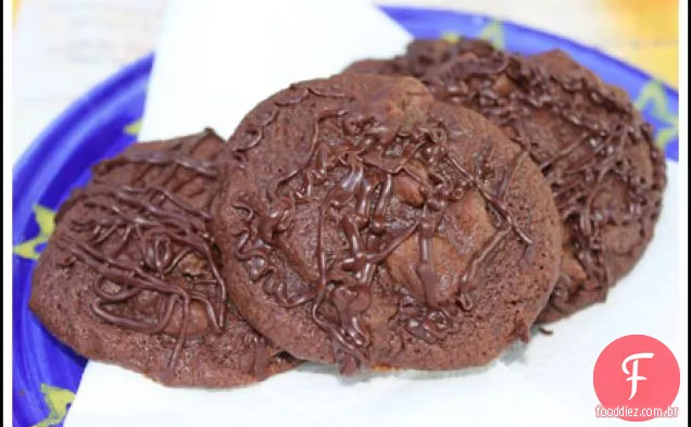 Triple Chocolate Brownie Cookies