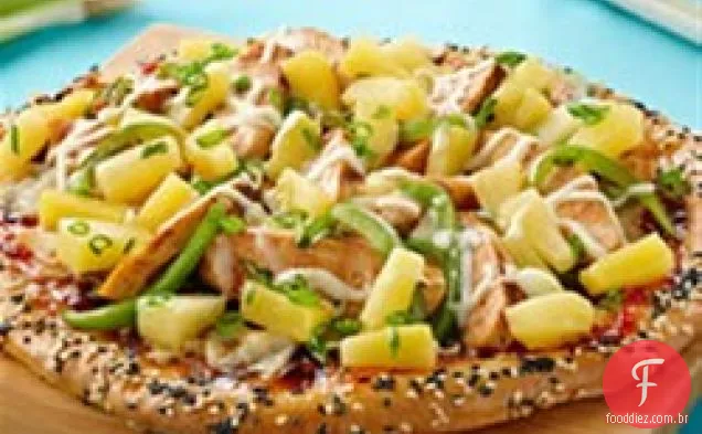 Pizza De Frango Com Gergelim Doce