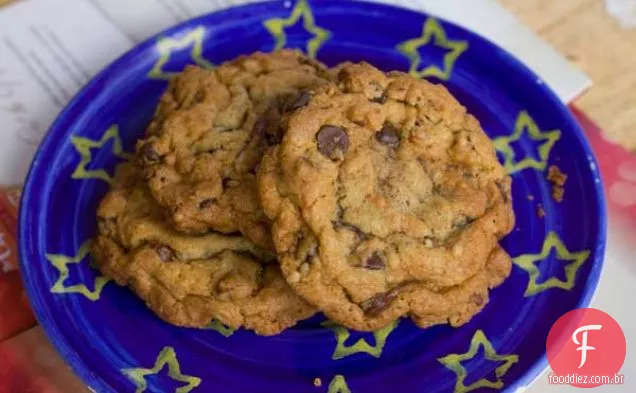Biscoitos Torrados De Chocolate Com Coco Pecan