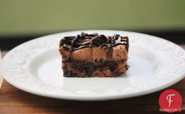 Chocolate Maltado Cheesecake Stack Brownie