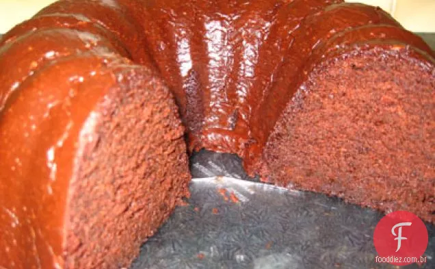 Chocolate Creme Azedo Buttermilk Bundt Bolo