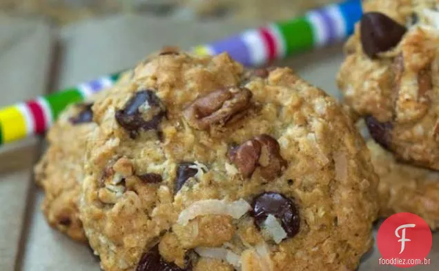 Pudim De Coco Aveia Chocolate Chip Pecan Cookies