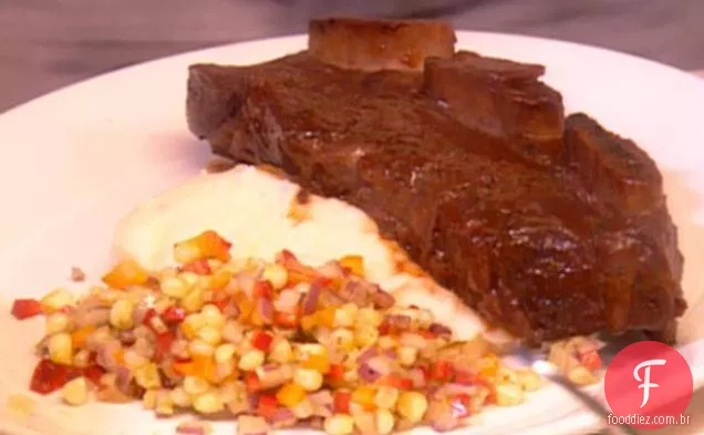 Zinfandel vitrificada churrasco carne costelas curtas