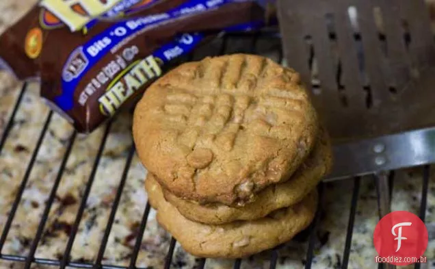 Manteiga De Amendoim Gigante Brickle Cookies
