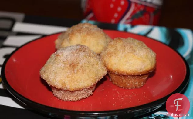 Canela Açúcar Donut Mini Muffins