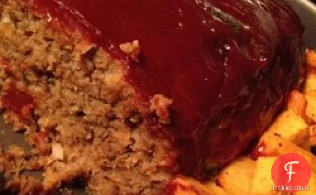Bolo de carne vegetariano com legumes