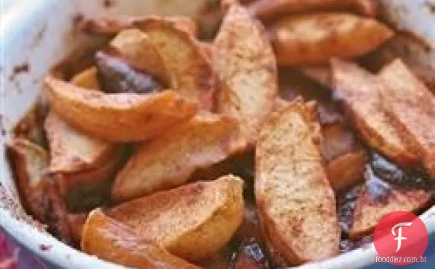 Deliciosas Maçãs Assadas Com Canela
