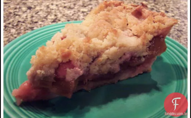 Torta da migalha do ruibarbo e torta da migalha da maçã