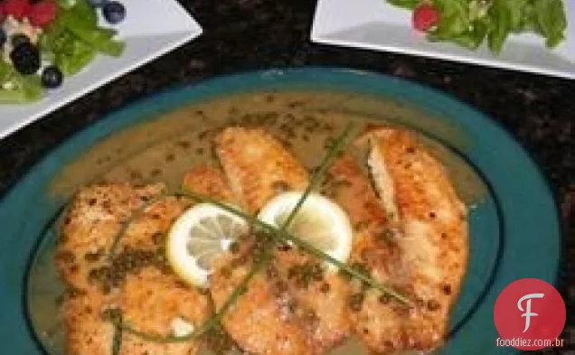 Limão Piccata Peixe Branco