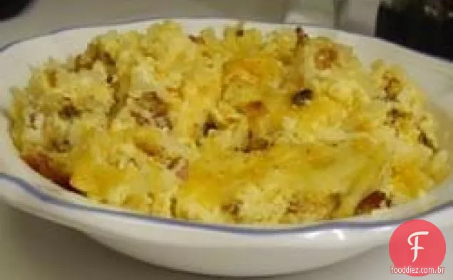 Caçarola De Café Da Manhã Com Queijo Amish