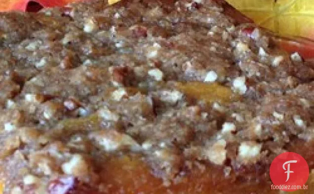 Caçarola de batata doce com nozes