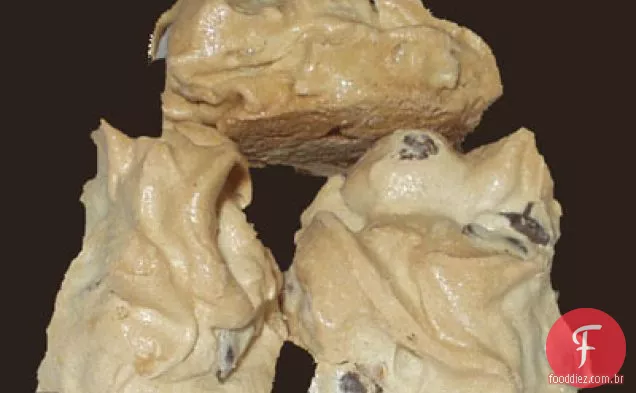 Merengues Da Microplaqueta Do Chocolate Da Avelã