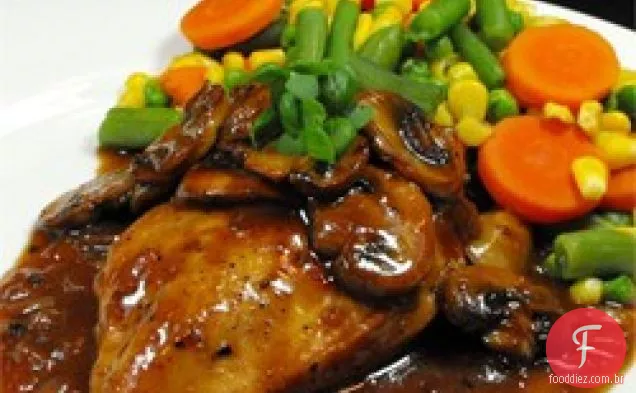 Um Prato De Frango Bourbon