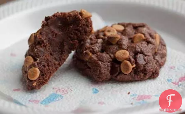 Biscoitos De Manteiga De Amendoim Com Chocolate Gigante