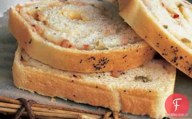 Mozzarella-Pão De Redemoinho De Presunto