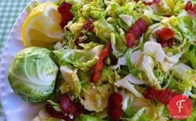 Como fazer couve de Bruxelas com molho de Bacon
