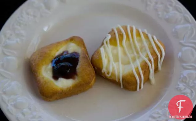 Quadrados De Cheesecake De Limão