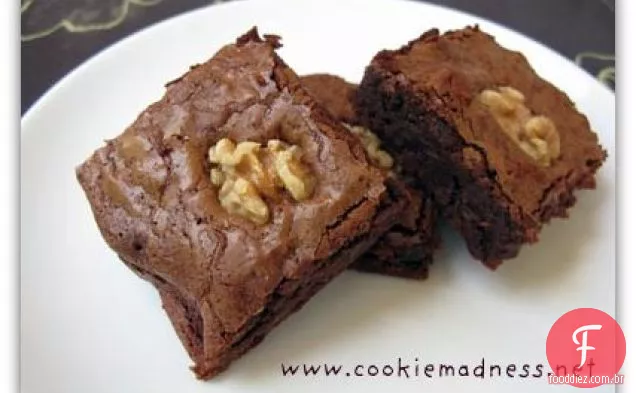 Uma Panela Brownies (Chocolate Triplo Fudge Brownies)
