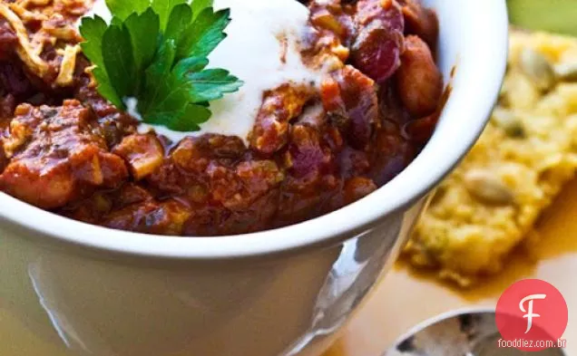Chili vegano para o Chili Takedown NYC