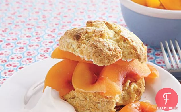 Farinha De Milho Pêssego Shortcakes